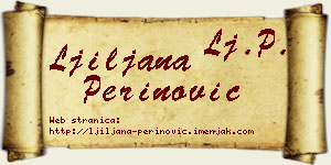Ljiljana Perinović vizit kartica